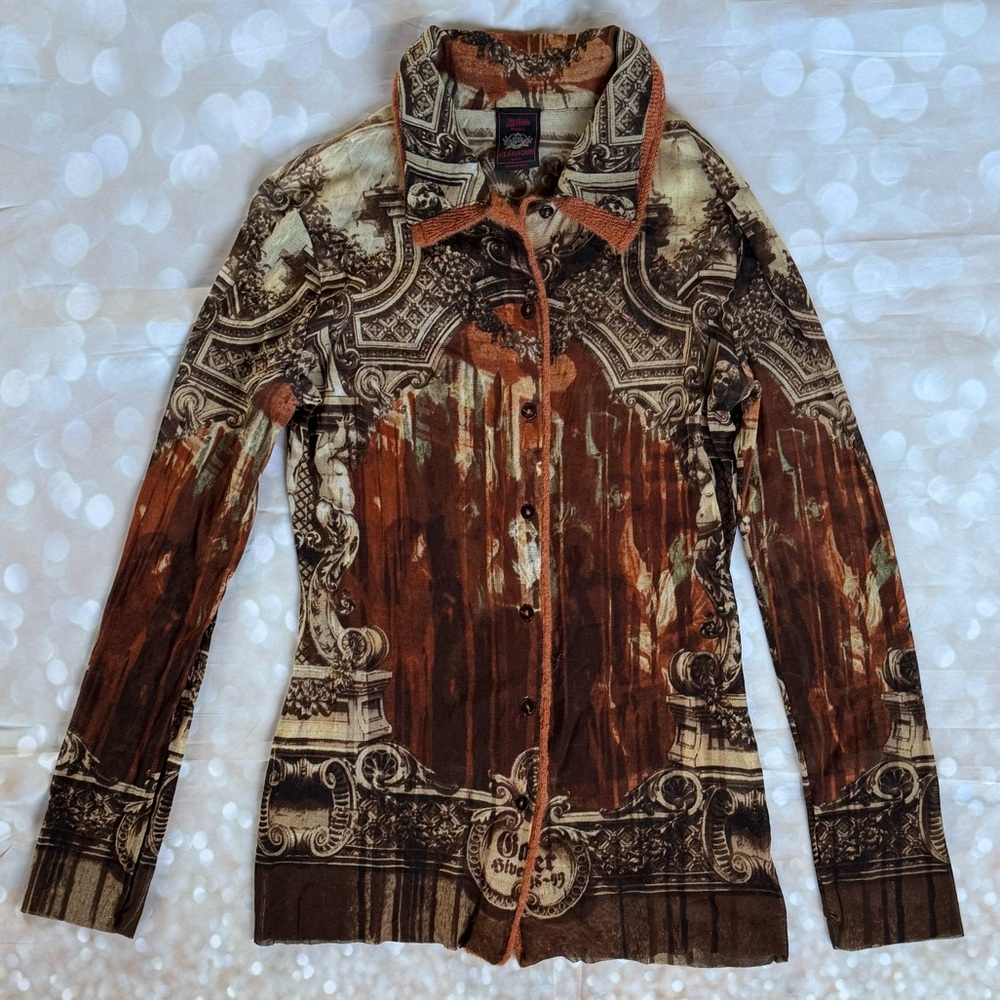 Jean Paul Gaultier Classique Vintage Print Top